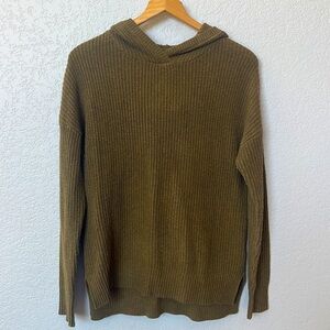 Cynthia Rowley Hoodie Sweater Cable Knit Green size Small